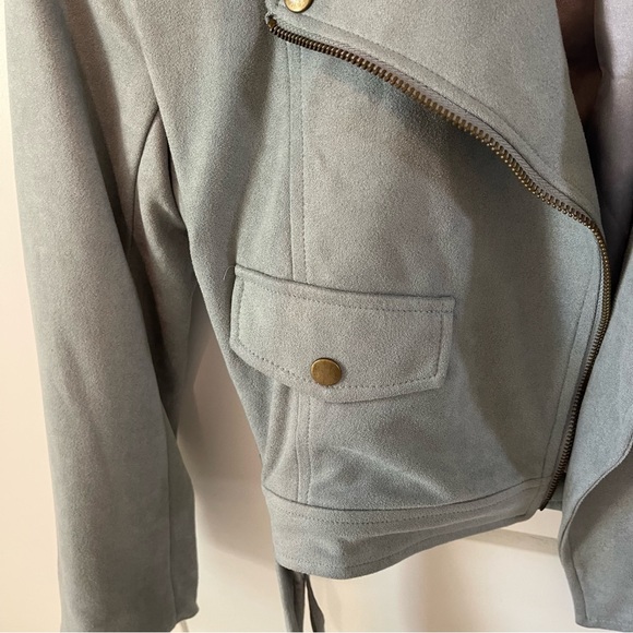 Suede Cropped Jacket - Picture 4 of 9